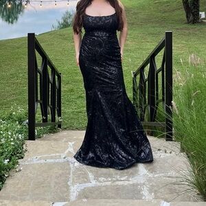 Black long dress size M